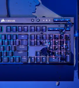 Spill Resistant Gaming Keyboard