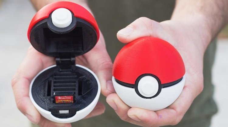 Pokeball Switch Cartridge Case