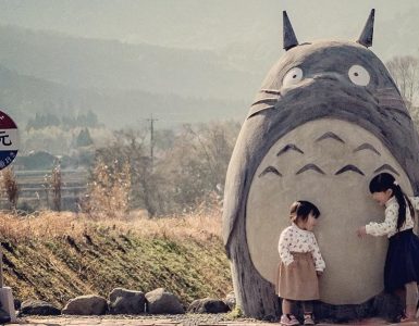 Real-life Totoro bus stop