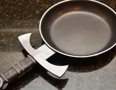 Sword Handle Frying Pan