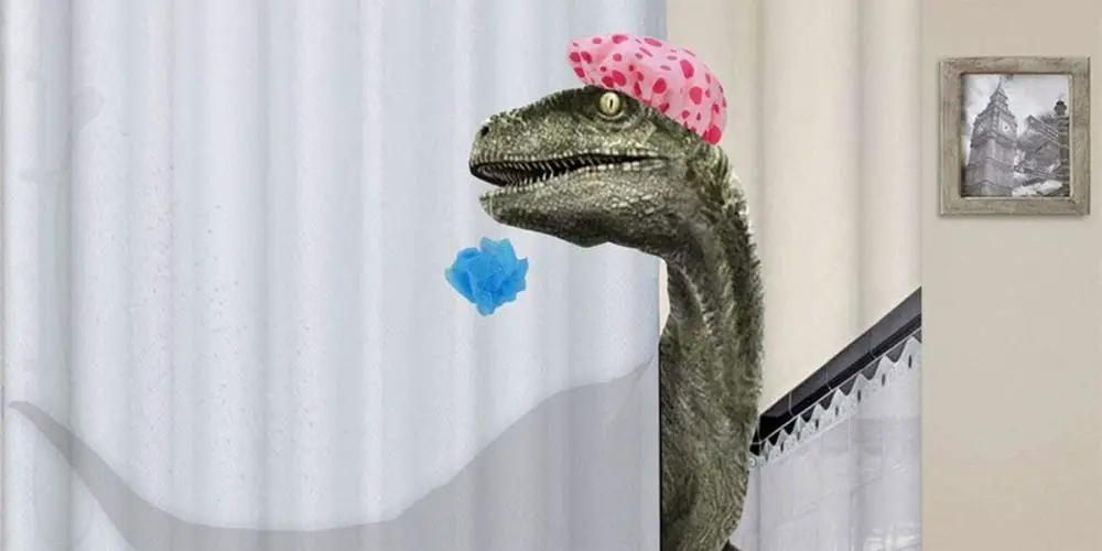 Dinosaur Shower Curtain