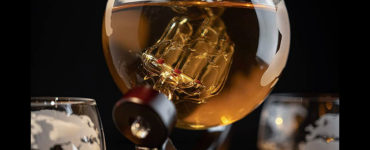 glass globe whiskey decanter