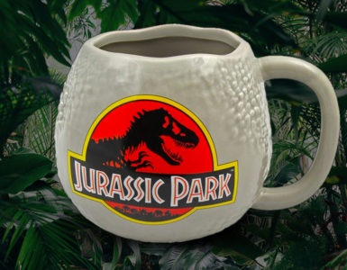 jurassic park velociraptor egg mug