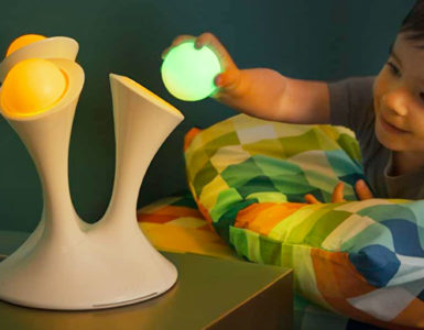 glowing night light with portable balls